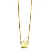 Colar Infantil Coroa de Princesa